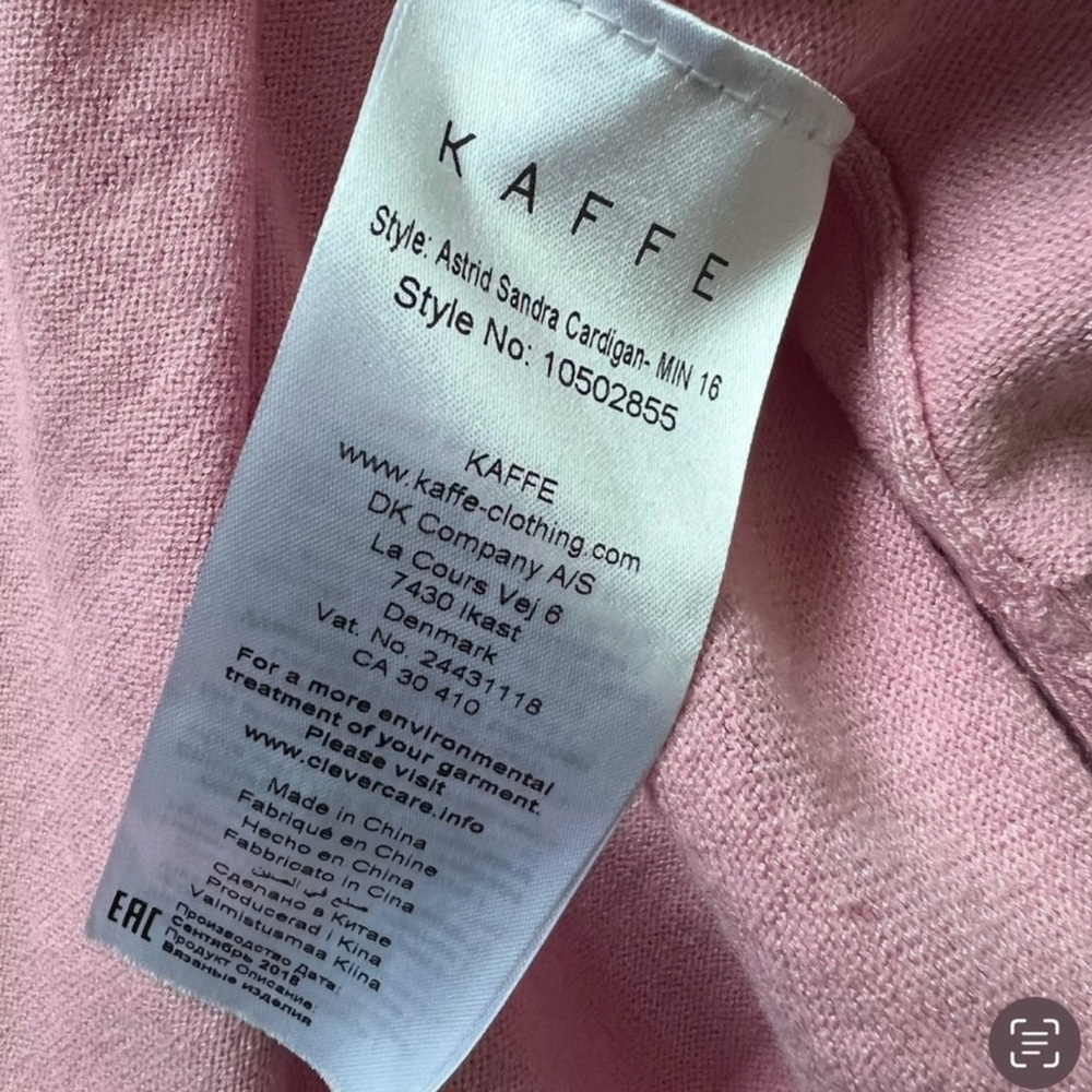 KAFFE Astrid Sandra Open Cardigan Lightweight Size S - Picture 6 of 9